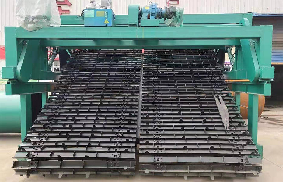 鏈板式翻拋機(jī)設(shè)備實拍圖